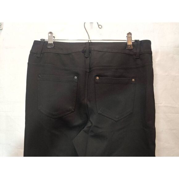 Avenue Women's PLUS PETITE Size 14P Black Cropped Jeggings Stretch Pants - Picture 7 of 7